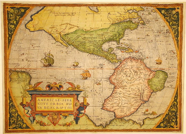Ortelius Western Hemisphere 1570.