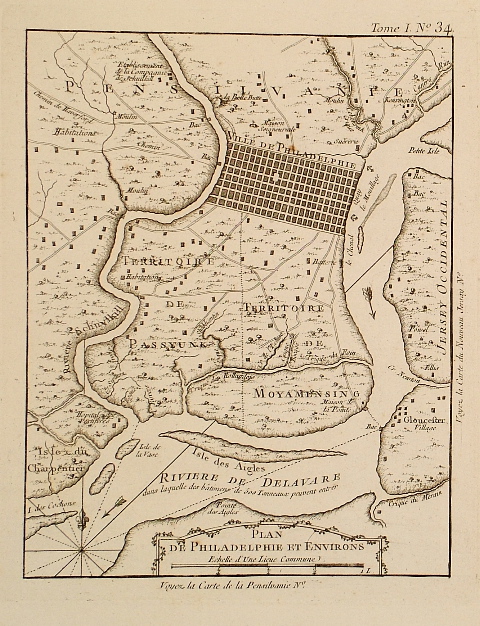 Bellin Philadelphia 1764.